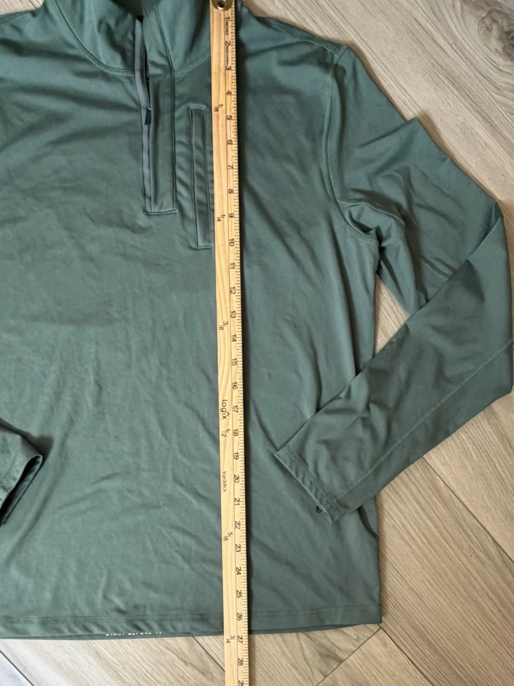 Four Laps Venture Men's Olive Green Quarter-Zip Pullover Sz S